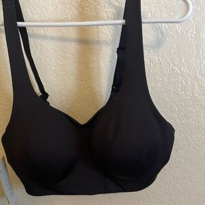 NWT black wire free bra